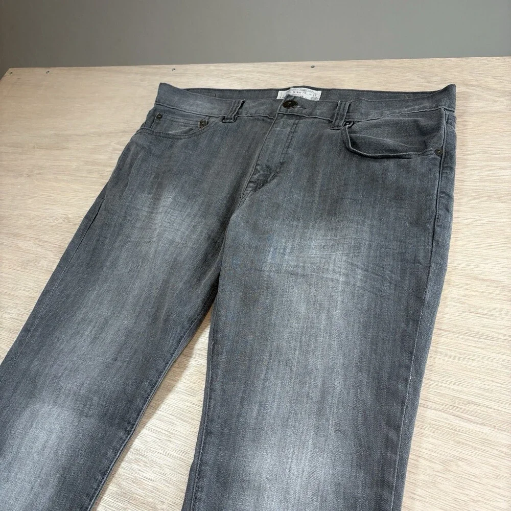 Ecko Unltd. Men's Skinny Fit Grey Denim Jeans Size 36 Vintage y2k
